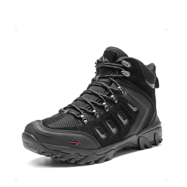 Men's Waterproof Hiking & Backpacking Boots - BLACK -  0