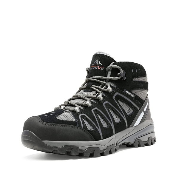 Men's Waterproof Hiking & Walking Boots - BLACK -  0