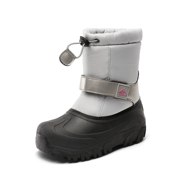 Kids Waterproof Winter Snow Boots - SLIVER -  0