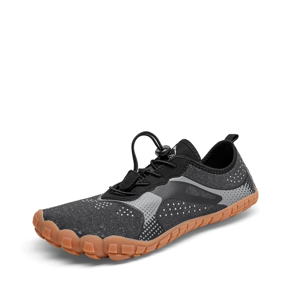 Men's Lightweight Water Shoes - BLACK GREY BROWN -  0