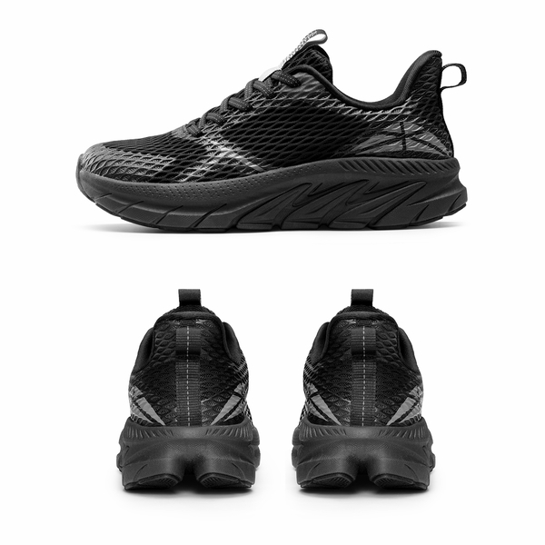 [AllSwifit 1.0] Women's Mesh Lifestyle Sneakers - ALL BLACK - 1