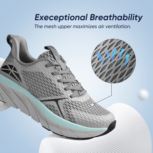 [AllSwifit 1.0] Women's Mesh Lifestyle Sneakers - GREY - 7