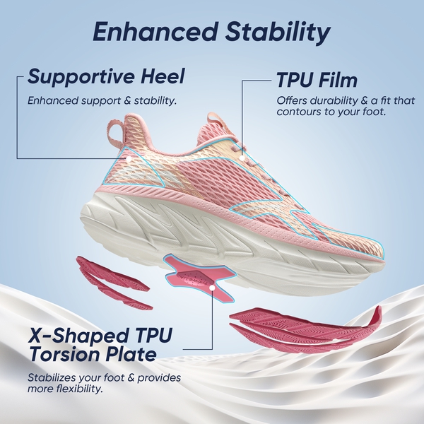 [AllSwifit 1.0] Women's Mesh Lifestyle Sneakers - PINK - 5