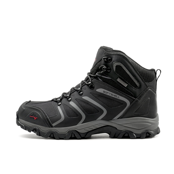 [Armadillo Series] Women's & Men's Wide Waterproof Hiking Boots【Wide Fit】 - BLACK-GREY - 1