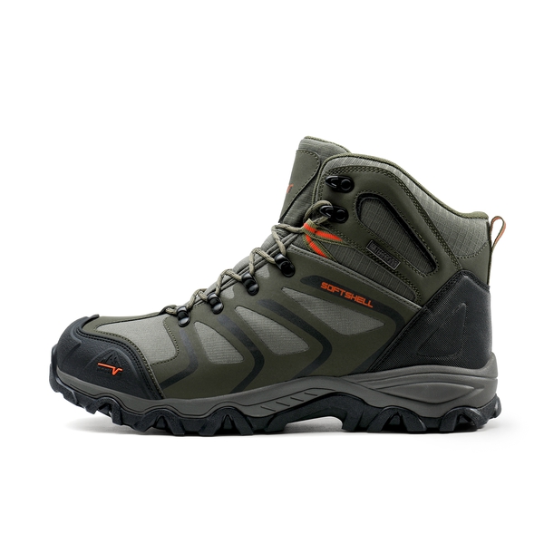 [Armadillo Series] Men's & Women's Waterproof Hiking & Walking Boots - ARMY-GREEN-BLACK-ORANGE - 1