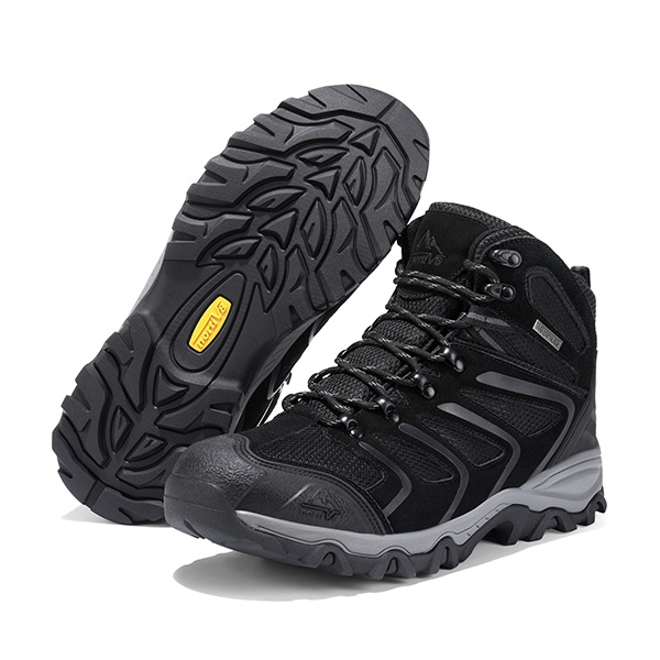 [Armadillo 2 Series] Men's & Women's Water-Resistant Hiking Boots - ALL BLACK-SUEDE - 1