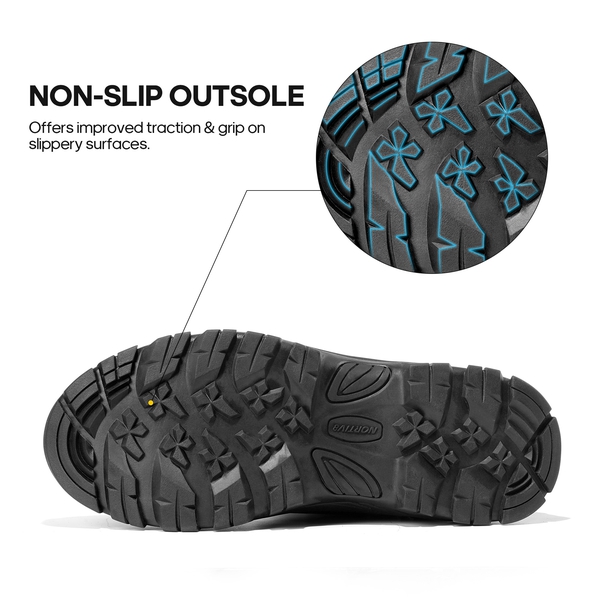 Men's Non-Slip Waterproof Snow Boots - BLACK - 3