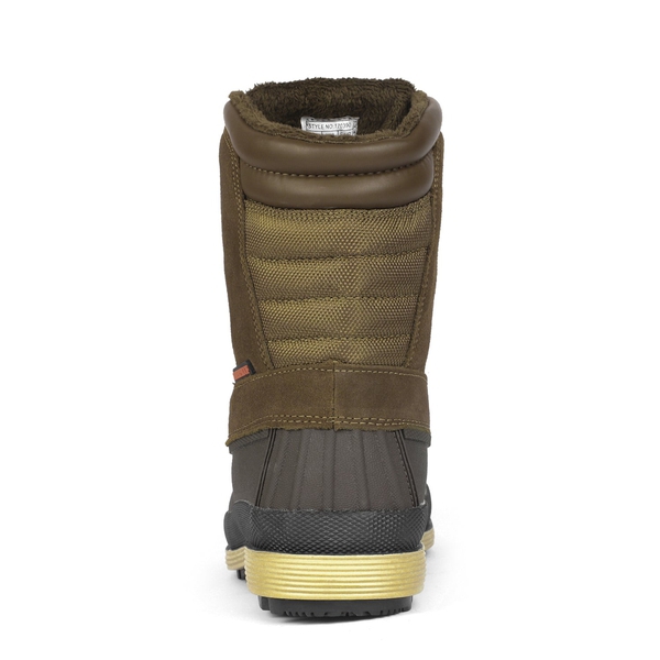 Men's Suede Waterproof Snow Boots【Wide Fit】 - KHAKI-BROWN - 5