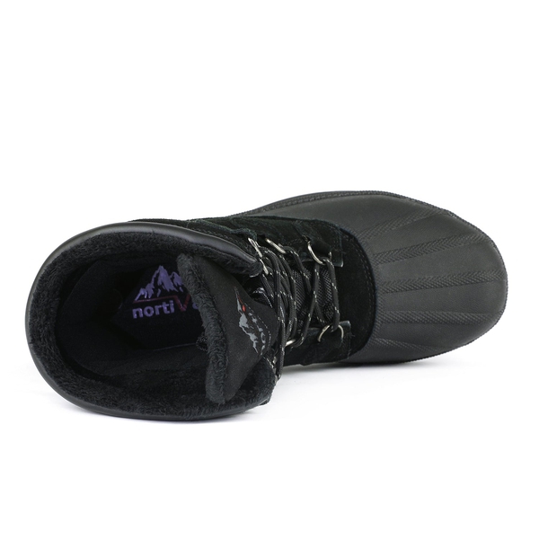 Men's Suede Waterproof Snow Boots【Wide Fit】 - BLACK - 4