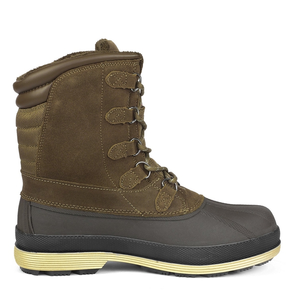Men's Suede Waterproof Snow Boots【Wide Fit】 - KHAKI-BROWN - 3