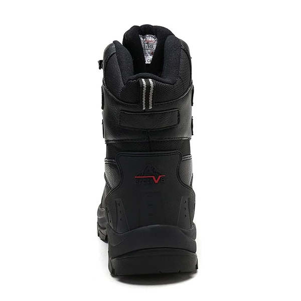 Men's Waterproof Thinsulate Fur Snow Boots【Wide Fit】 - BLACK - 2
