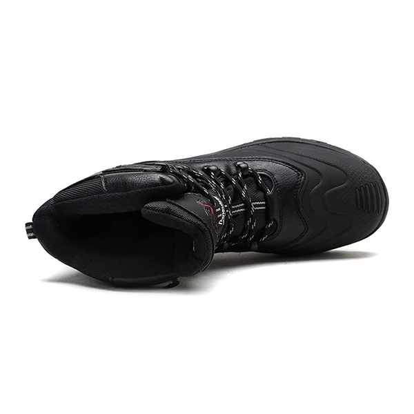 Men's Waterproof Thinsulate Fur Snow Boots【Wide Fit】 - BLACK - 1