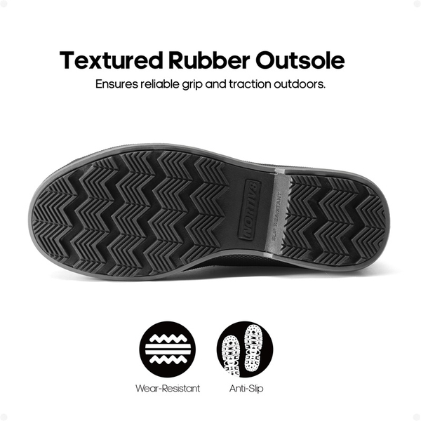 Men's Suede Waterproof Snow Boots【Wide Fit】 - GREY-BLACK - 5