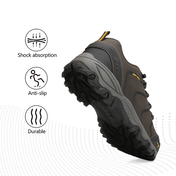 [Armadillo Series] Unisex Wide Toe Waterproof Hiking Shoes【Wide Fit】 - BROWN-BLACK-TAN - 1