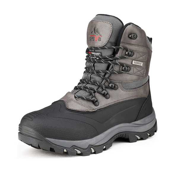 Men s Fur Lined Waterproof Snow Boots Nortiv 8