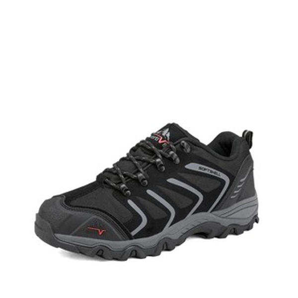 [Armadillo Series] Unisex Wide Toe Waterproof Hiking Shoes【Wide Fit】 - BLACK-DARK-GREY -  0