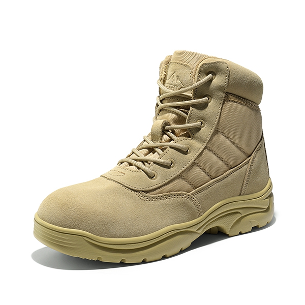Men's Ankle-High Tactical Work Boots - SAND -  0