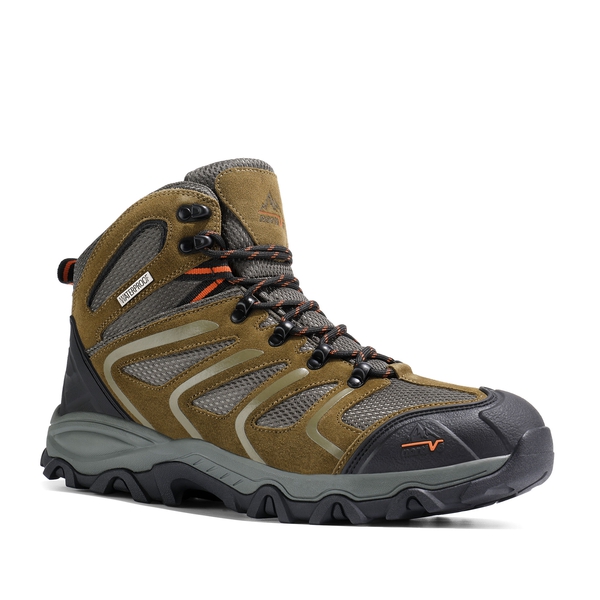 [Armadillo Series] Women's & Men's Wide Waterproof Hiking Boots【Wide Fit】 - OLIVE-SUEDE - 3