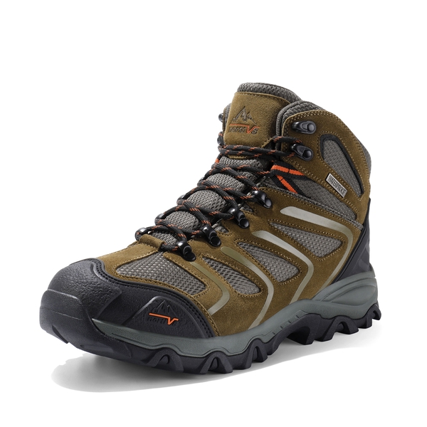 [Armadillo Series] Women's & Men's Wide Waterproof Hiking Boots【Wide Fit】 - OLIVE-SUEDE -  0
