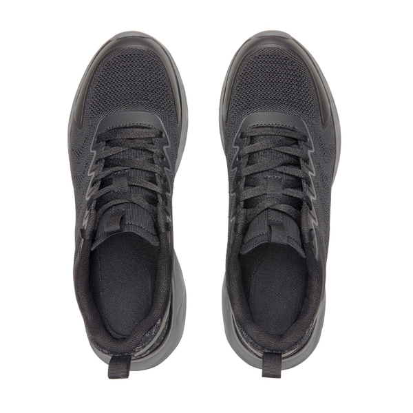 [ActiveUp] Men's Comfortable Mesh Lifestyle Sneakers - BLACK - 1