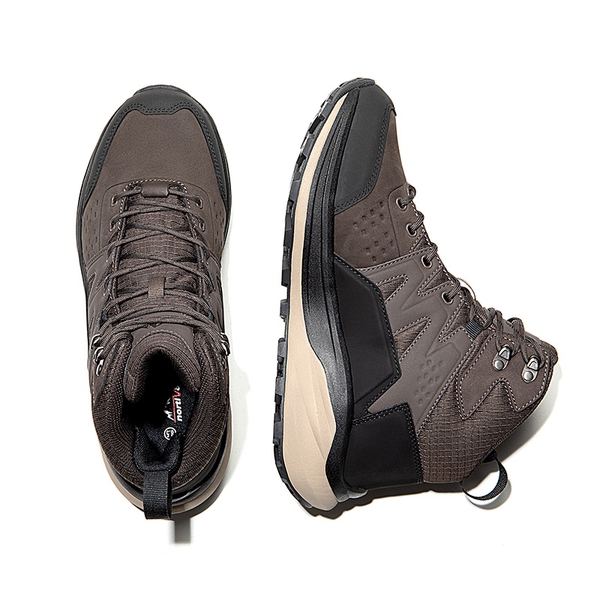 Men's Cap-Toe Lightweight Hiking Boots - DARK BROWN - 3