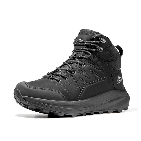 Men's Cap-Toe Lightweight Hiking Boots - BLACK - 6