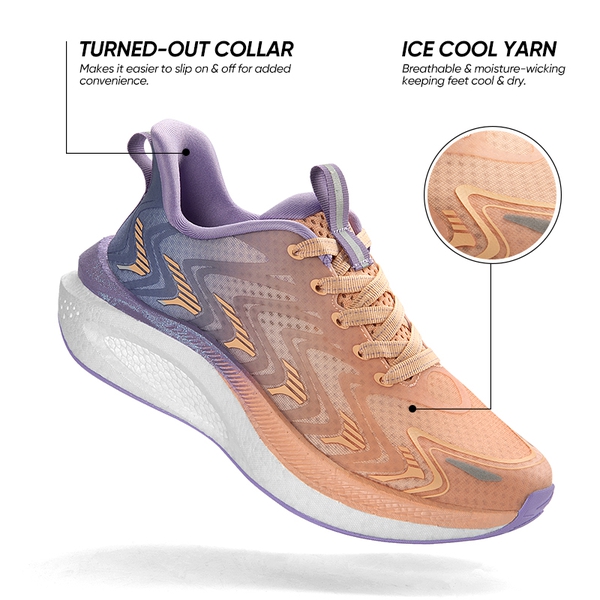 [FlyLife] Women's Breathable Lifestyle Sneakers - PINK - 2