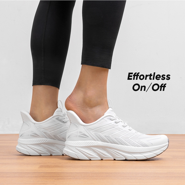 [AllSwifit 2.0] Women's Slip On Walking Sneakers - WHITE - 7