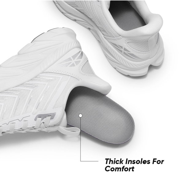 [AllSwifit 2.0] Women's Slip On Walking Sneakers - WHITE - 3