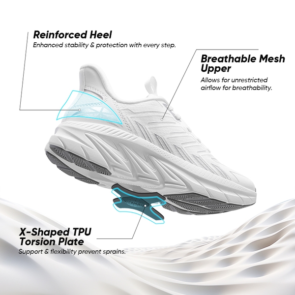 [AllSwifit 2.0] Women's Slip On Walking Sneakers - WHITE - 8