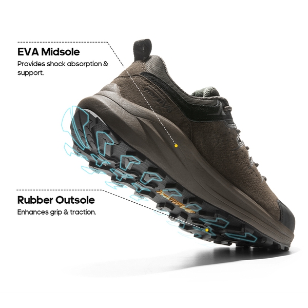 Men's Lightweight Breathable Hiking Shoes  - BROWN - 2