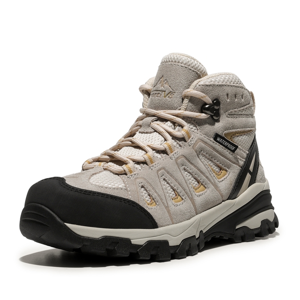 Women's Wide Suede Waterproof Hiking Boots-NORTIV