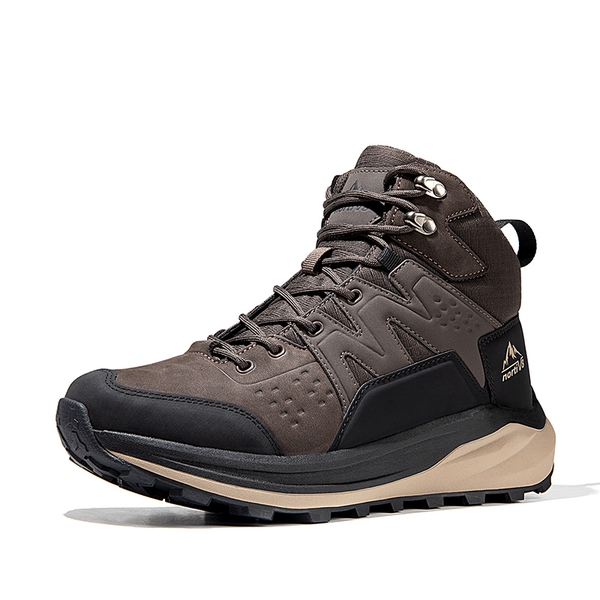 Men's Cap-Toe Lightweight Hiking Boots - DARK BROWN -  0