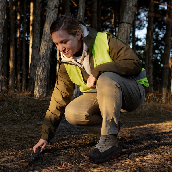 Women's Waterproof Hiking Boots 【Wide Fit】 - LIGHT GREY/PINK - 8