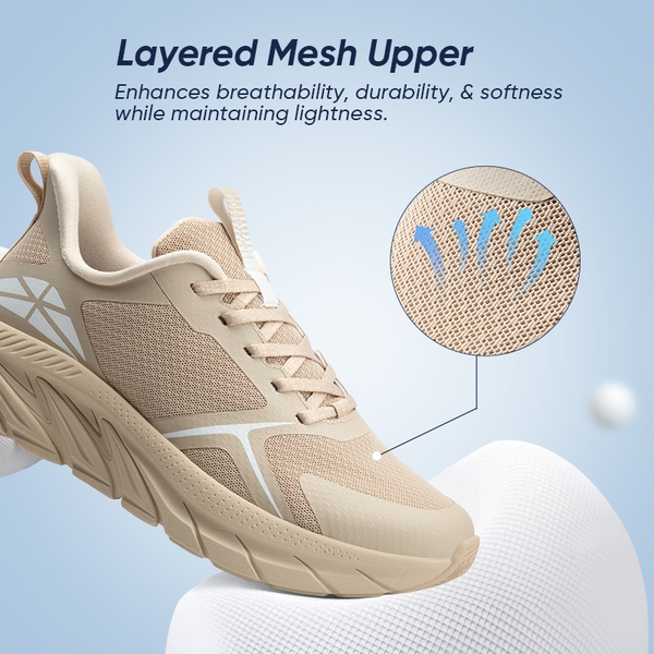 [AllSwifit 1.0] Women's Mesh Lifestyle Sneakers - APRICOT - 6