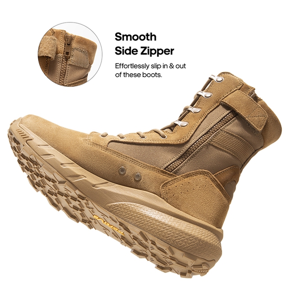 [Peakforce] Men's Breathable Tactical Military Work Boots - COYOTE - 5