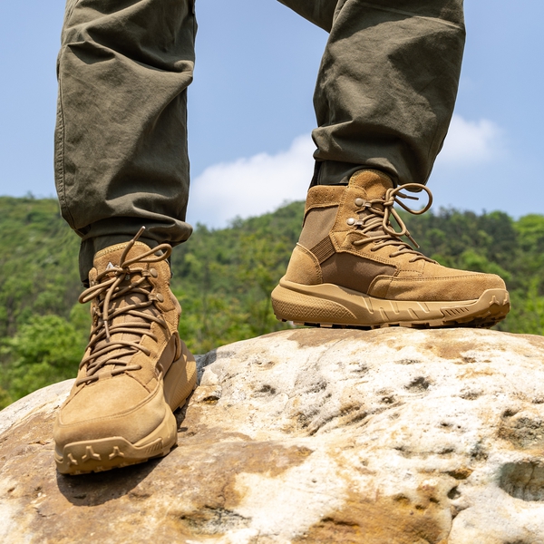 Men's Lightweight Tactical Work Boots - COYOTE - 5
