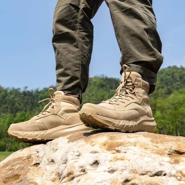 Men's Lightweight Tactical Work Boots - SAND - 5