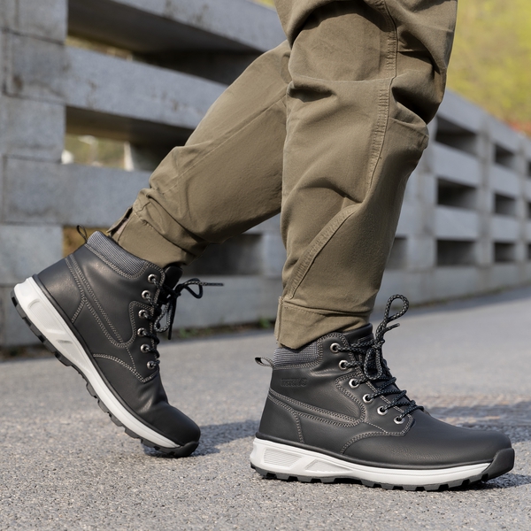 Men's Waterproof Lightweight Non-Slip Hiking Boots - BLACK - 7