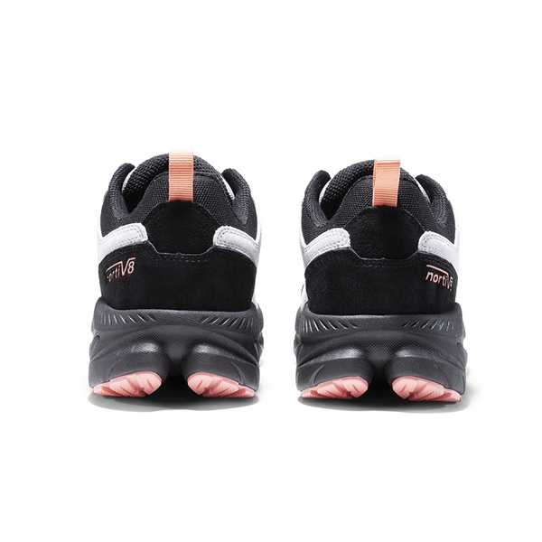 Women's Lightweight Suede Leather Hiking Shoes - GREY/PINK - 6