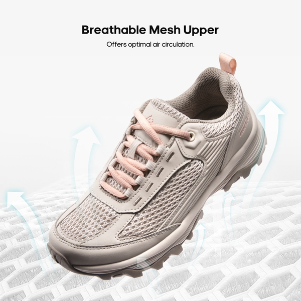 Women's Lightweight Breathable Mesh Hiking Shoes - KHAKI - 3