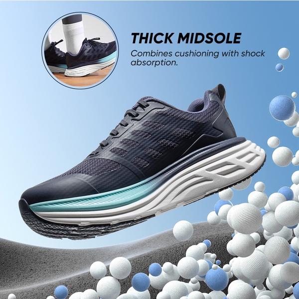 [ActiveFloat] Women's Breathable Lifestyle Walking Sneakers - BLUE - 2