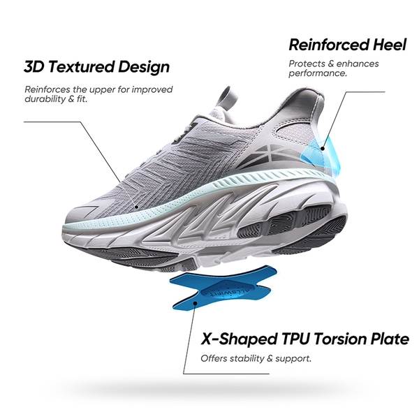 [AllSwifit 2.0] Men's Mesh Slip On Travel Sneakers - GREY - 1