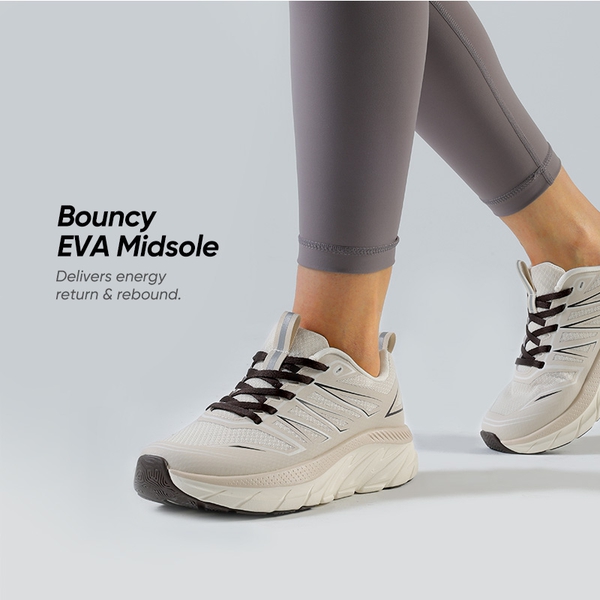 [ActiveSwift] Women's Comfortable Lifestyle Mesh Sneakers - IVORY - 2