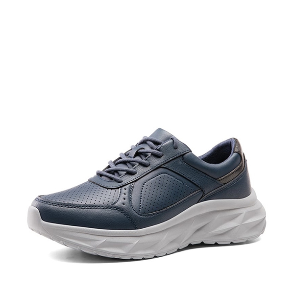 [ActiveCity] Men's Comfortable Lifestyle Sneakers - BLUE -  0