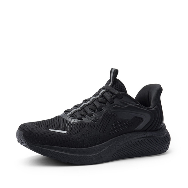 Men's Knitted Non-Slip Sneakers - BLACK -  0