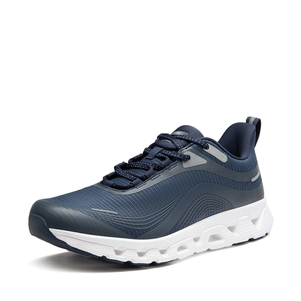 [MovePlush] Men's Cushioned Mesh Lifestyle Sneakers - NAVY -  0