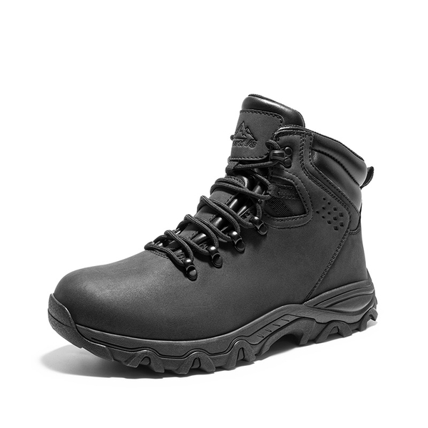 Men's Fur-Lined Thinsulate Waterproof Snow Boots - BLACK -  0