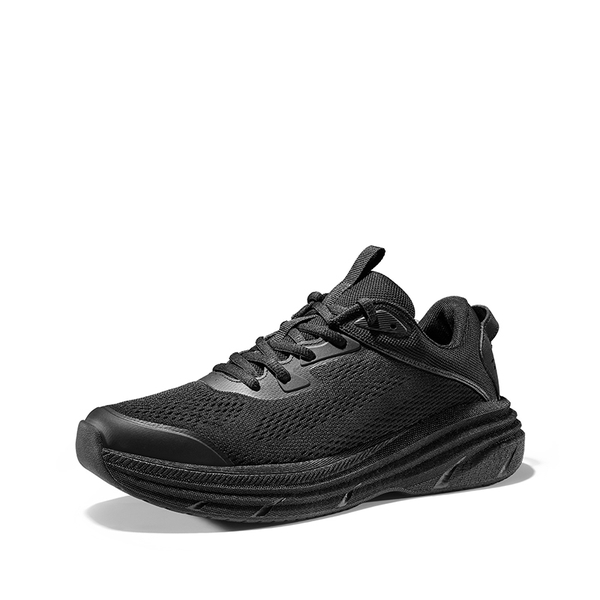 [FlexLife] Men's Knitted Comfortable Lightweight Running Shoes - BLACK -  0