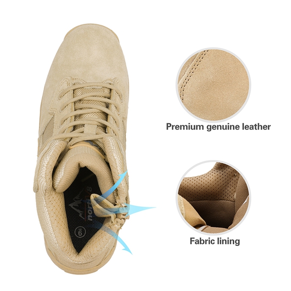 Men's Military Tactical Desert Boots - SAND - 5
